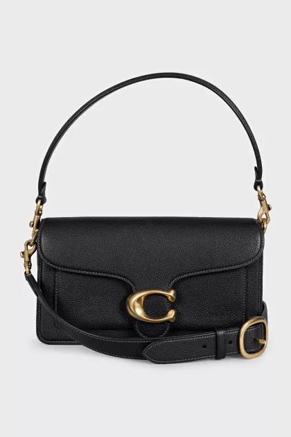 Black leather Tabby bag