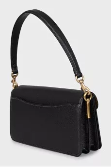 Black leather Tabby bag