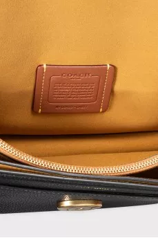 Black leather Tabby bag