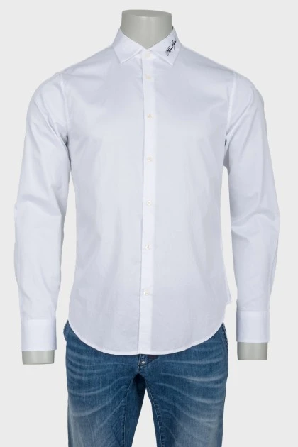 Men's shirt white, with tags