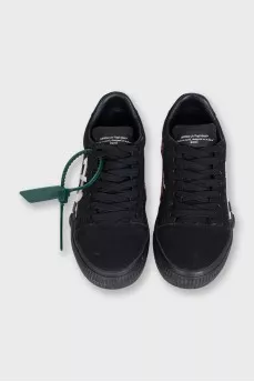 Черные текстильные кеды Vulcanized