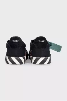 Черные текстильные кеды Vulcanized