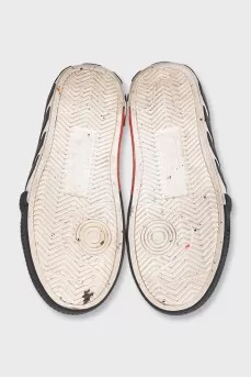 Черные текстильные кеды Vulcanized