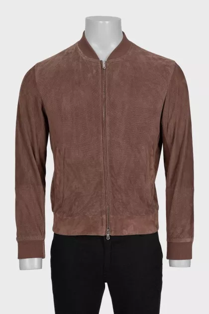Men's brown suede jacket