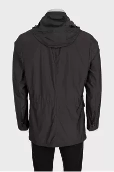 Men's brown jacket with patch pockets