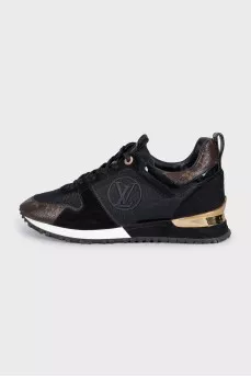 Run Away sneakers with a signature print