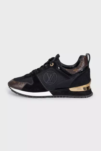 Run Away sneakers with a signature print