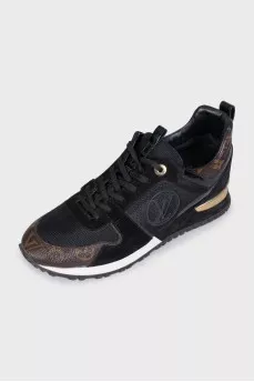 Run Away sneakers with a signature print
