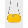 Leather quilted handbag
