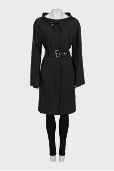Black fitted coat
