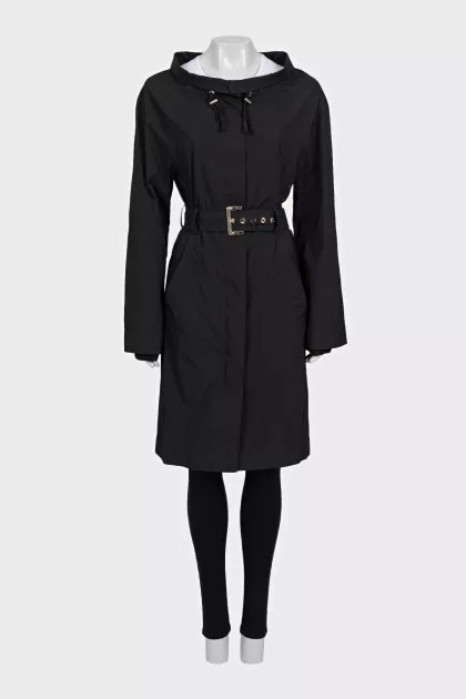 Black fitted coat