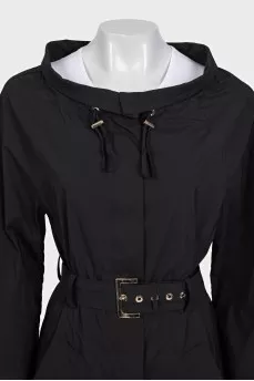 Black fitted coat