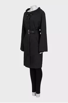 Black fitted coat