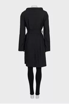 Black fitted coat