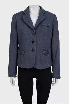 Blue jacket with buttons