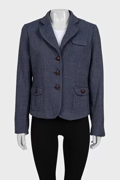 Blue jacket with buttons