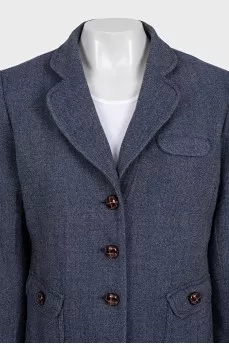 Blue jacket with buttons