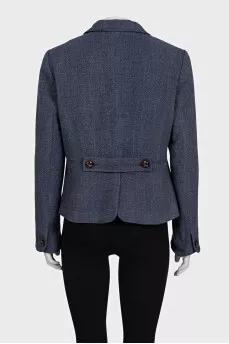 Blue jacket with buttons