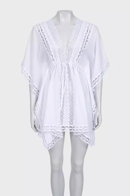 Kayla White Sheer Tunic
