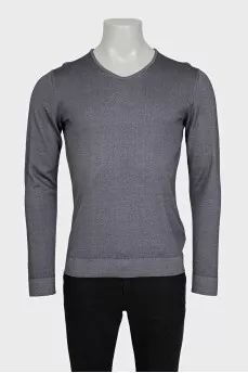 Men's dark gray pullover