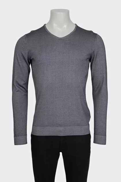 Men's dark gray pullover