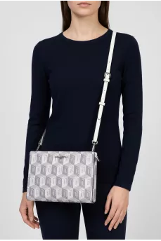 Gray bag with signature print