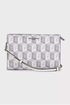 Gray bag with signature print