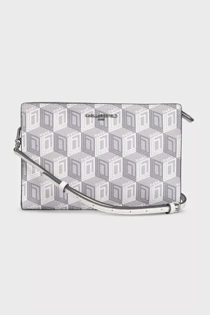 Gray bag with signature print