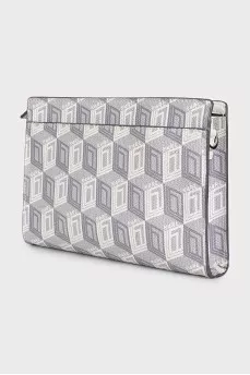 Gray bag with signature print