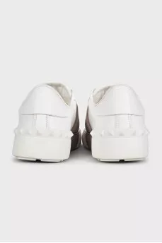 White leather Open sneakers