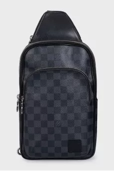 Avenue men's black canvas bag