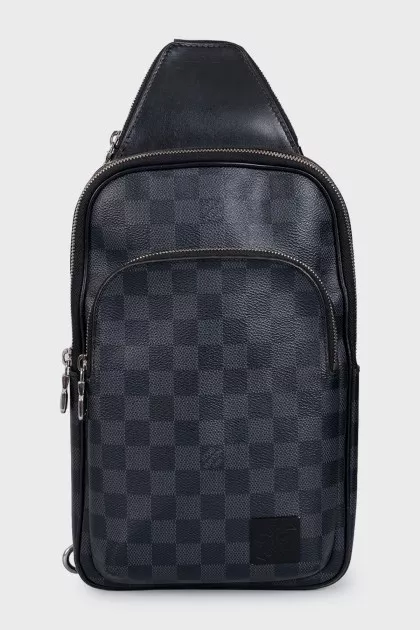 Avenue men's black canvas bag