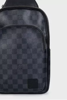Avenue men's black canvas bag