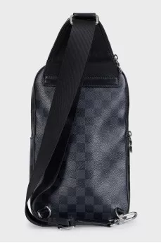 Avenue men's black canvas bag
