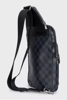Avenue men's black canvas bag