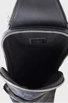 Avenue men's black canvas bag