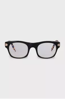 Black glasses with a printed insert