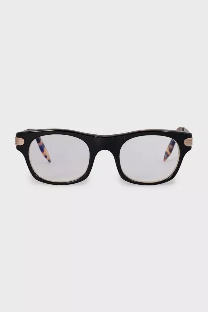 Black glasses with a printed insert