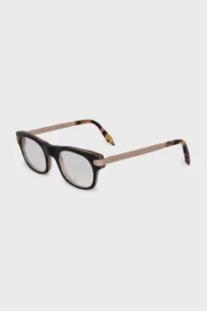 Black glasses with a printed insert