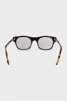 Black glasses with a printed insert