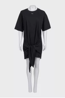 Black short sleeve dress with tag