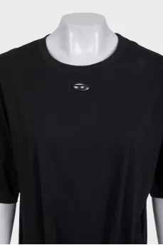 Black short sleeve dress with tag