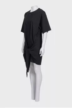 Black short sleeve dress with tag