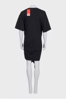 Black short sleeve dress with tag
