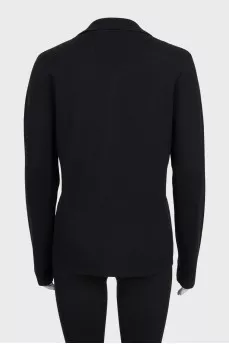 Black straight cardigan