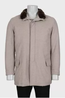 Men's wool and cashmere jacket