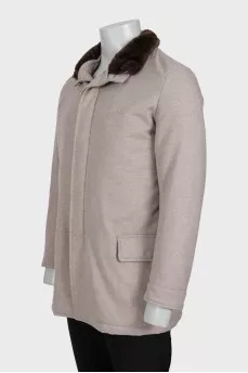 Men's wool and cashmere jacket