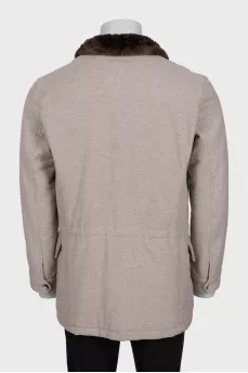 Men's wool and cashmere jacket