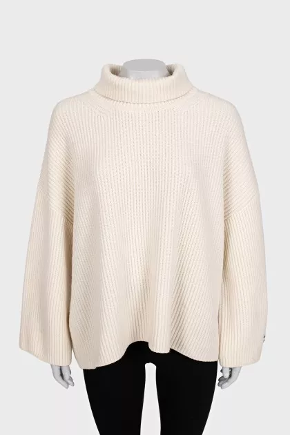 Шерстяной свитер кроя oversize 