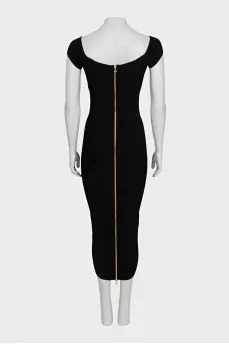 Bodycon dress with signature buttons